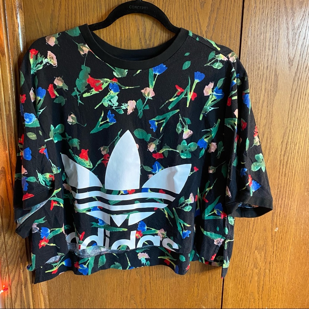 Floral Adidas Crop